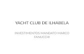 YACHT CLUB DE ILHABELA INVESTIMENTOS MANDATO MARCO FANUCCHI.