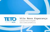 Vila Nova Esperança Caracterização Socioeconomica.