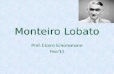 Monteiro Lobato Prof. Cícero Schünemann Fev/13.