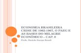 ECONOMIA BRASILEIRA CRISE DE 1962-1967, O PAEG E AS BASES DO MILAGRE ECONÔMICO – CAP. 8 Profa. Daniela Scarpa Beneli.