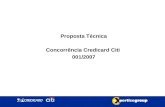 Proposta Técnica Concorrência Credicard Citi 001/2007.