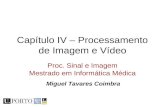 Capítulo IV – Processamento de Imagem e Vídeo Proc. Sinal e Imagem Mestrado em Informática Médica Miguel Tavares Coimbra.