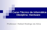 Curso Técnico de Informática Disciplina: Hardware Professor: Rafael Rodrigo da Silva.