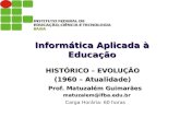 HISTÓRICO – EVOLUÇÃO (1960 – Atualidade) Prof. Matuzalém Guimarães Prof. Matuzalém Guimarães matuzalem@ifba.edu.br matuzalem@ifba.edu.br Carga Horária: