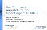 Um Tour pela Arquitetura do OpenEdge RDBMS Regis Ezipato Senior Consultant Field Services, South America.