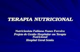 TERAPIA NUTRICIONAL Nutricionista Fabiana Nunes Ferreira Projeto de Gestão Hospitalar em Terapia Nutricional Hospital Geral Semiu.