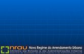 NOVO REGIME DO ARRENDAMENTO URBANO e PROGRAMA DE ACÇÃO LEGISLATIVA.