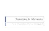 Tecnologia da Informação Prof. Dr. Edilson de Andrade Barbosa, 2012-2 | aula 5.