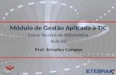 Prof. Amadeu Campos Módulo de Gestão Aplicada à TIC Curso Técnico de Informática Aula 02.