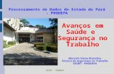 SESMT - PRODEPA Processamento de Dados do Estado do Pará - PRODEPA Avanços em Saúde e Segurança no Trabalho Marcelo Viana Branches Técnico de Segurança.