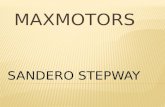 SANDERO STEPWAY. 1.6 16v HI - FLEX, 4 tempos, 4 cilindros em linha Potência de 107 cv Gasolina e 112 cv Etanol Torque máximo de 15,1.