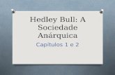 Hedley Bull: A Sociedade Anárquica Capítulos 1 e 2.