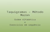 Taquigramas – Método Maron Ordem Alfabética e Exercícios em sequência.