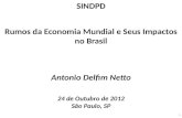 Antonio Delfim Netto 24 de Outubro de 2012 São Paulo, SP Rumos da Economia Mundial e Seus Impactos no Brasil SINDPD 1.