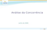 Análise da Concorrência Junho de 2009. Tarifas Vono.