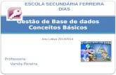 Gestão de Base de dados Conceitos Básicos Ano Letivo 2013/2014 Professora: Vanda Pereira.