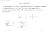 Índice Pedro Ramos, DCTI/ISCTE Agregações (I) UML – Diagrama de Classes As Agregações são associações que se utilizam quando se pretende representar a.