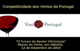 Competitividade dos Vinhos de Portugal O Futuro do Sector Vitivinícola Museu do Vinho, em ANADIA, 12 de Dezembro de 2003.