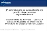 2º Intercâmbio de experiência em gestão de processos organizacionais Instrumentos de mercado – Case 1: A evolução da gestão de processo na Prefeitura da.