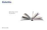 Deloitte CrCt Prestador BR Tax COE. © 2011 Deloitte Global Services Limited Conteúdo Controle de acesso3 Entrando no sistema4 Recuperando a senha5 Primeiro.