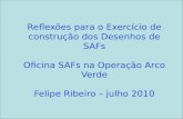 Reflexões para o Exercício de construção dos Desenhos de SAFs Oficina SAFs na Operação Arco Verde Felipe Ribeiro – julho 2010.