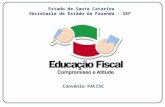 Convênio FACISC Estado de Santa Catarina Secretaria de Estado da Fazenda - SEF.