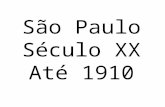 São Paulo Século XX Até 1910. Colocação de trilhos de bonde na Rua Direita com Rua São Bento (1900).