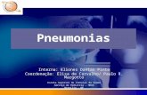 Pneumonias Interna: Eliones Dantas Pinto Coordenação: Elisa de Carvalho/ Paulo R. Margotto Escola Superior de Ciências da Saúde Serviço de Pediatria –