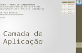 Camada de Aplicação BCC361 – Redes de Computadores Universidade Federal de Ouro Preto Departamento de Ciência da Computação Prof. Saul Delabrida .