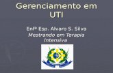 Gerenciamento em UTI Enfº Esp. Alvaro S. Silva Mestrando em Terapia Intensiva SOBRATI.
