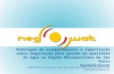 Modelagem de acompanhamento e capacitação sobre negociação para gestão da qualidade da água na Região Metropolitana de São Paulo Raphaèle Ducrot UMR G_EAU,