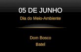 Dia do Meio-Ambiente Dom Bosco Batel 05 DE JUNHO.