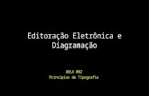 Editoração Eletrônica e Diagramação AULA 002 Principios de Tipografia.