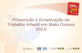 Prevenção e Erradicação do Trabalho Infantil em Mato Grosso 2010.