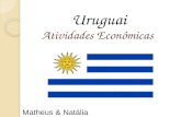 Atividades Econômicas Uruguai Matheus & Natália. Setor Primário A criação constitui principal a atividade agrícola do Uruguai e representa uma parte importante.