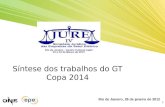Síntese dos trabalhos do GT Copa 2014 1 Rio de Janeiro, 26 de janeiro de 2012.