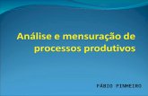 FÁBIO PINHEIRO. Análise e Mensuração de Processos Objetivo: Avaliar processos e a maneira pela qual estes contribuem para o sucesso global da empresa.