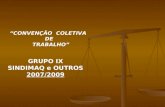 CONVENÇÃO COLETIVA DE TRABALHO GRUPO IX SINDIMAQ e OUTROS 2007/2009.