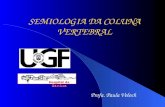 SEMIOLOGIA DA COLUNA VERTEBRAL Hospital da Gamboa Profa. Paula Voloch.