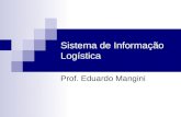 Sistema de Informação Logística Prof. Eduardo Mangini.