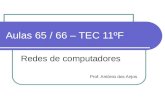 Aulas 65 / 66 – TEC 11ºF Redes de computadores Prof. António dos Anjos.