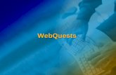 WebQuests. O que são Webquests? WebQuest é um modelo extremamente simples e rico para dimensionar usos educacionais da Web, com fundamento em aprendizagem.