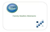 Family Studies Abstracts. Inclui registros bibliográficos que abrangem áreas essenciais relacionadas aos estudos da família, incluindo casamento, divórcio,