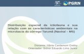 Distribuição espacial da ictiofauna e sua relação com as características ambientais na microbacia do córrego Tarumã (Naviraí – MS) Discente: Hânia Cardamoni.