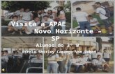 Visita a APAE Novo Horizonte – SP Alunos do 3º B Escola Shirley Camargo Von Zuben.