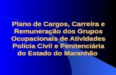 Plano de Cargos, Carreira e Remuneração dos Grupos Ocupacionais de Atividades Polícia Civil e Penitenciária do Estado do Maranhão.