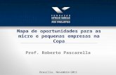 Prof. Roberto Pascarella Brasília, Novembro/2011 Mapa de oportunidades para as micro e pequenas empresas na Copa.