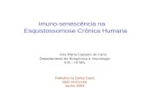 Imuno-senescência na Esquistossomose Crônica Humana Ana Maria Caetano de Faria Departamento de Bioquímica e Imunologia ICB – UFMG Palestra na Santa Casa.