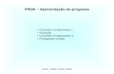 PROE 1S0607 Aula0-120906 PROE – Apresentação do programa Conceitos Fundamentais I Radiação Conceitos Fundamentais II Propagação Guiada.