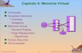 Silberschatz, Galvin and Gagne 2002 9.1 Operating System Concepts Capítulo 9: Memória Virtual Introdução Soluções Historicas Overlays Swapping Memoria.